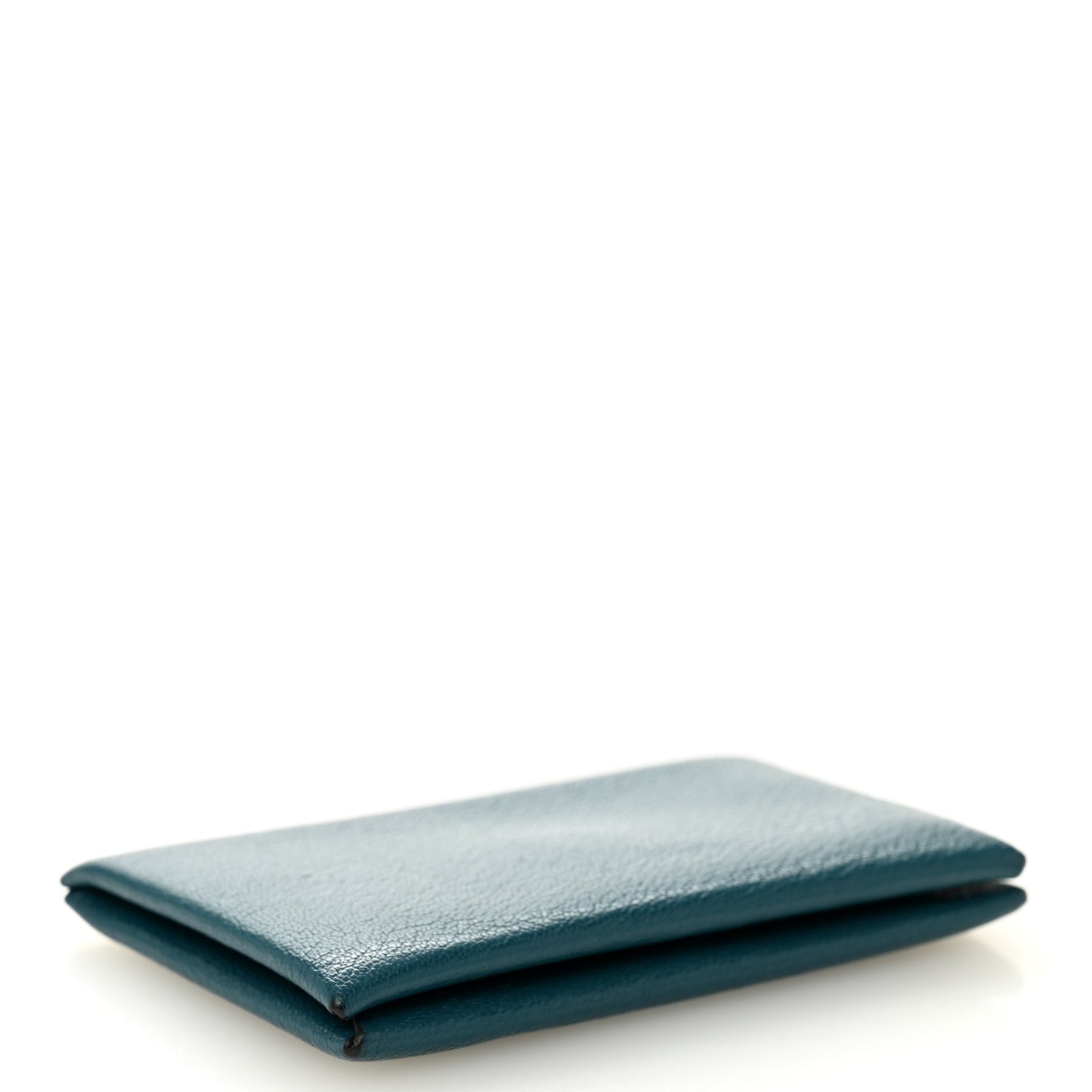 Chevre Mysore Calvi Card Case Vert Bosphore