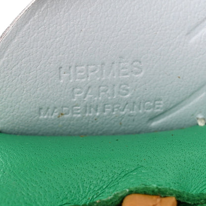 Hermes Milo Lambskin Grigri Rodeo Pegase Horse Bag Charm PM Menthe Sesame Bleu Brume 4 of 4