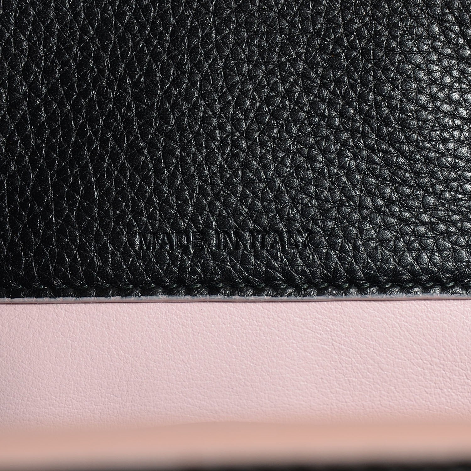 Christian Dior Grained Calfskin Bi Color Dior Bar Tote Black Rose Dragee 7 of 8
