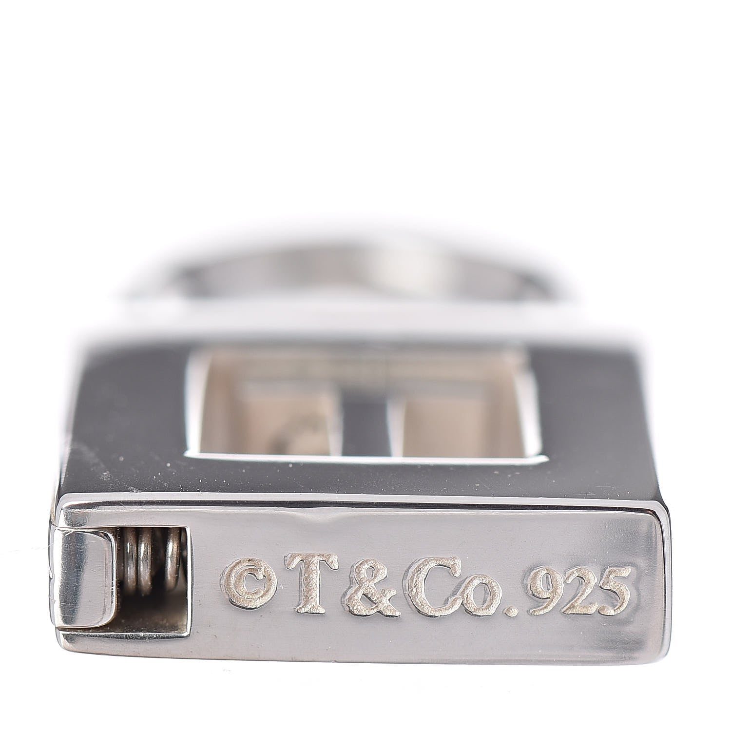 Tiffany Sterling Silver Letter "T" Lock Charm 3 of 4