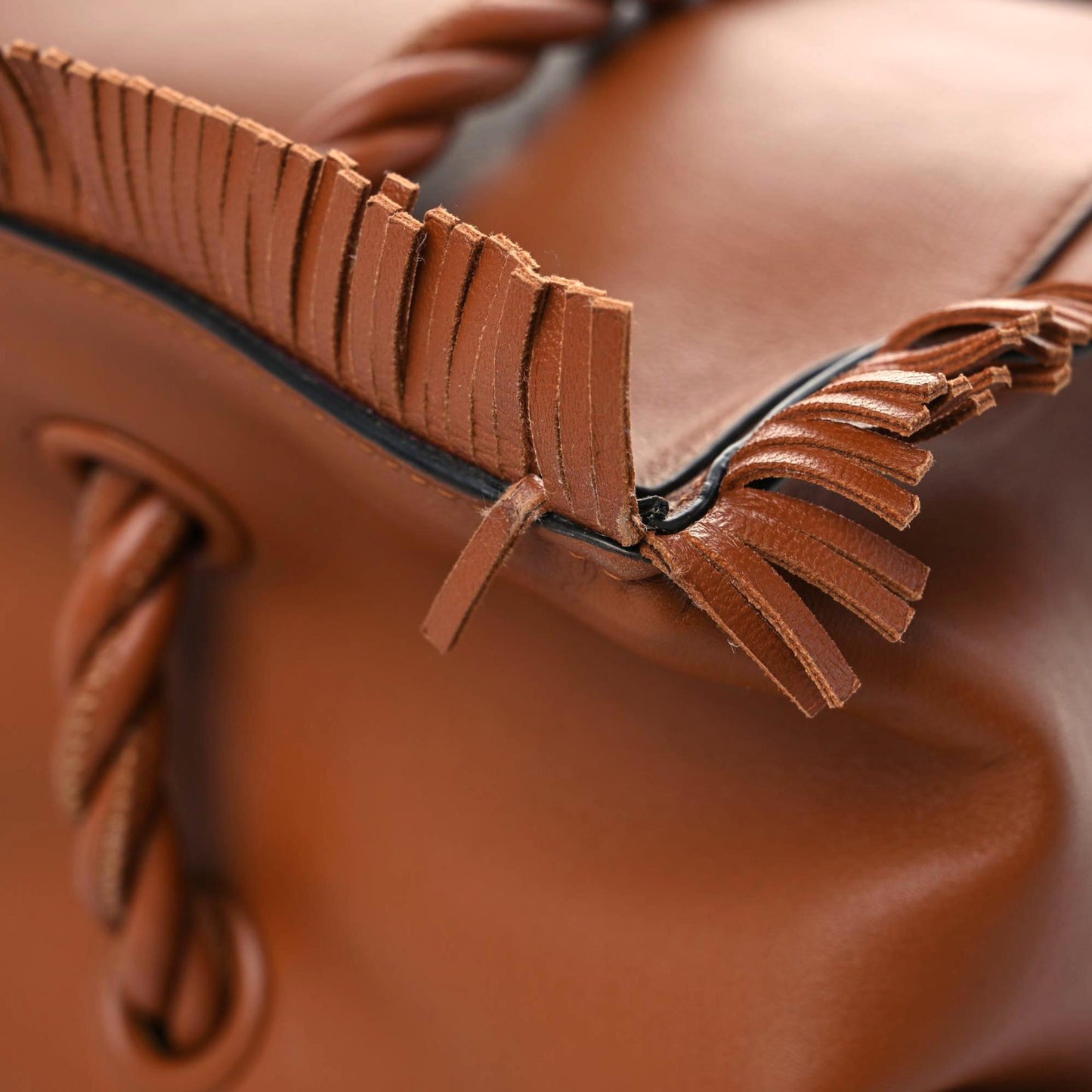 Calfskin The Rope Shopper Tan