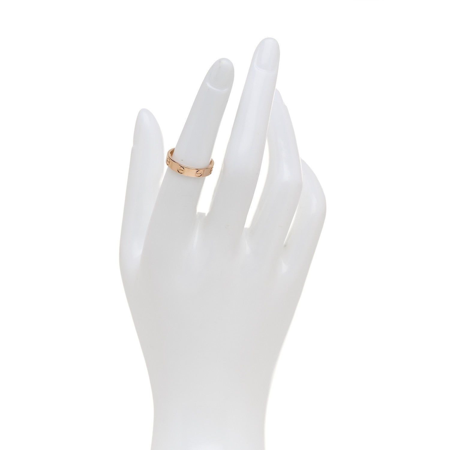 Cartier 18K Pink Gold 3.5mm LOVE Wedding Band Ring 51 5.75 2 of 4