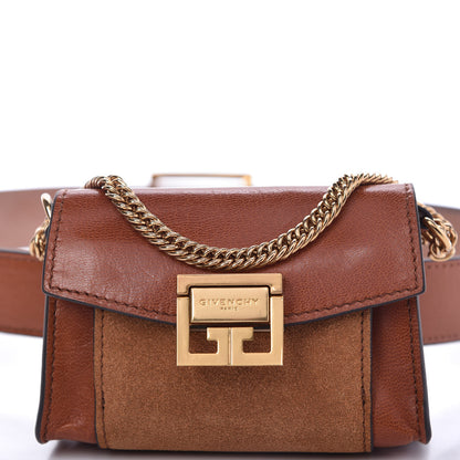 Givenchy Goatskin Suede Nano GV3 Belt Bag Chestnut 10 of 10