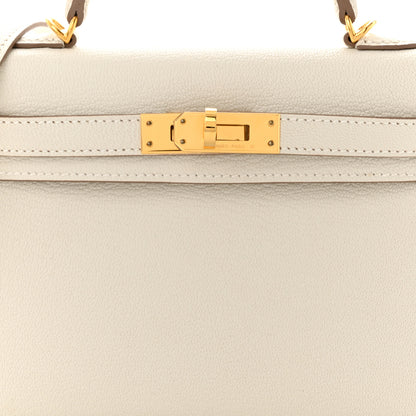 Hermes Chevre Mysore Mini Kelly Sellier 20 Mushroom 8 of 11