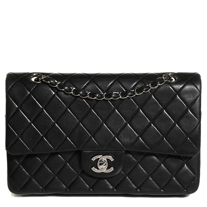 Chanel Lambskin Quilted Medium Double Flap Black 1 of 9