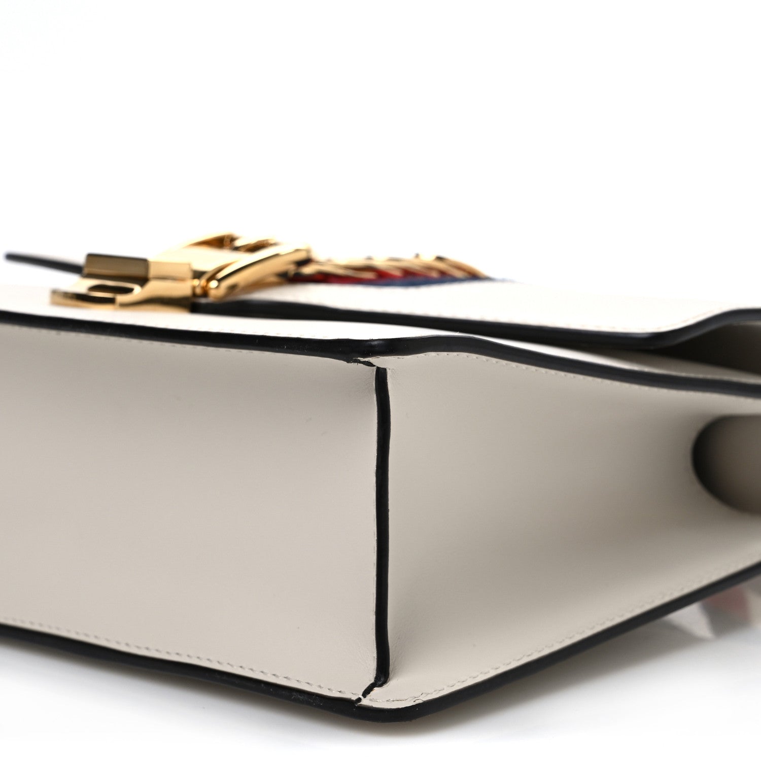 Gucci Calfskin Small Sylvie Shoulder Bag Off White 10 of 11