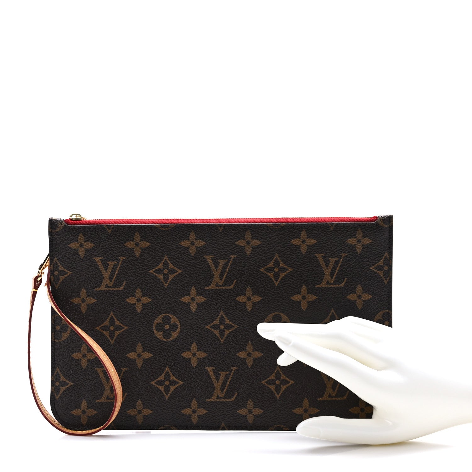 Louis Vuitton Monogram Neverfull MM GM Pochette Cherry 2 of 6