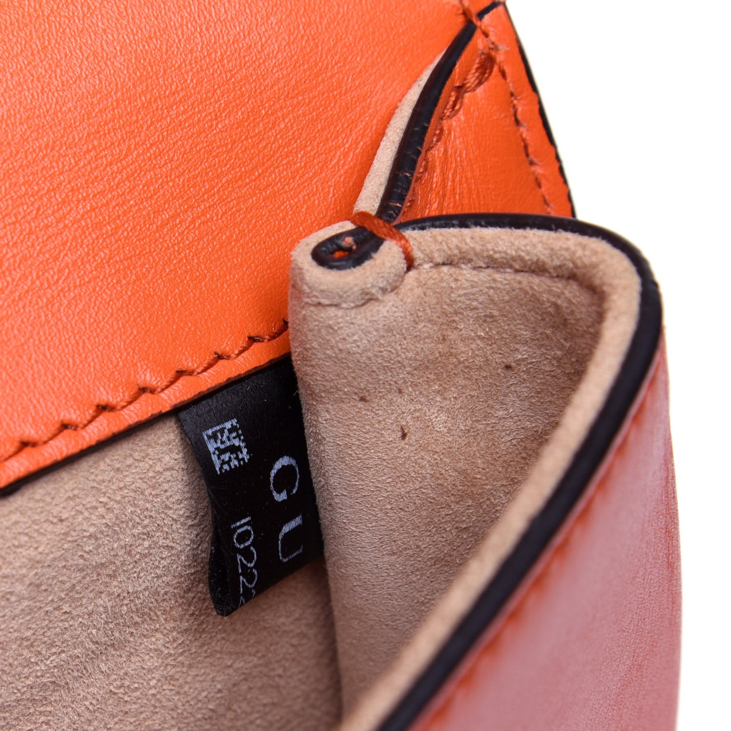 Calfskin Small Sylvie Wristlet Clutch Orange