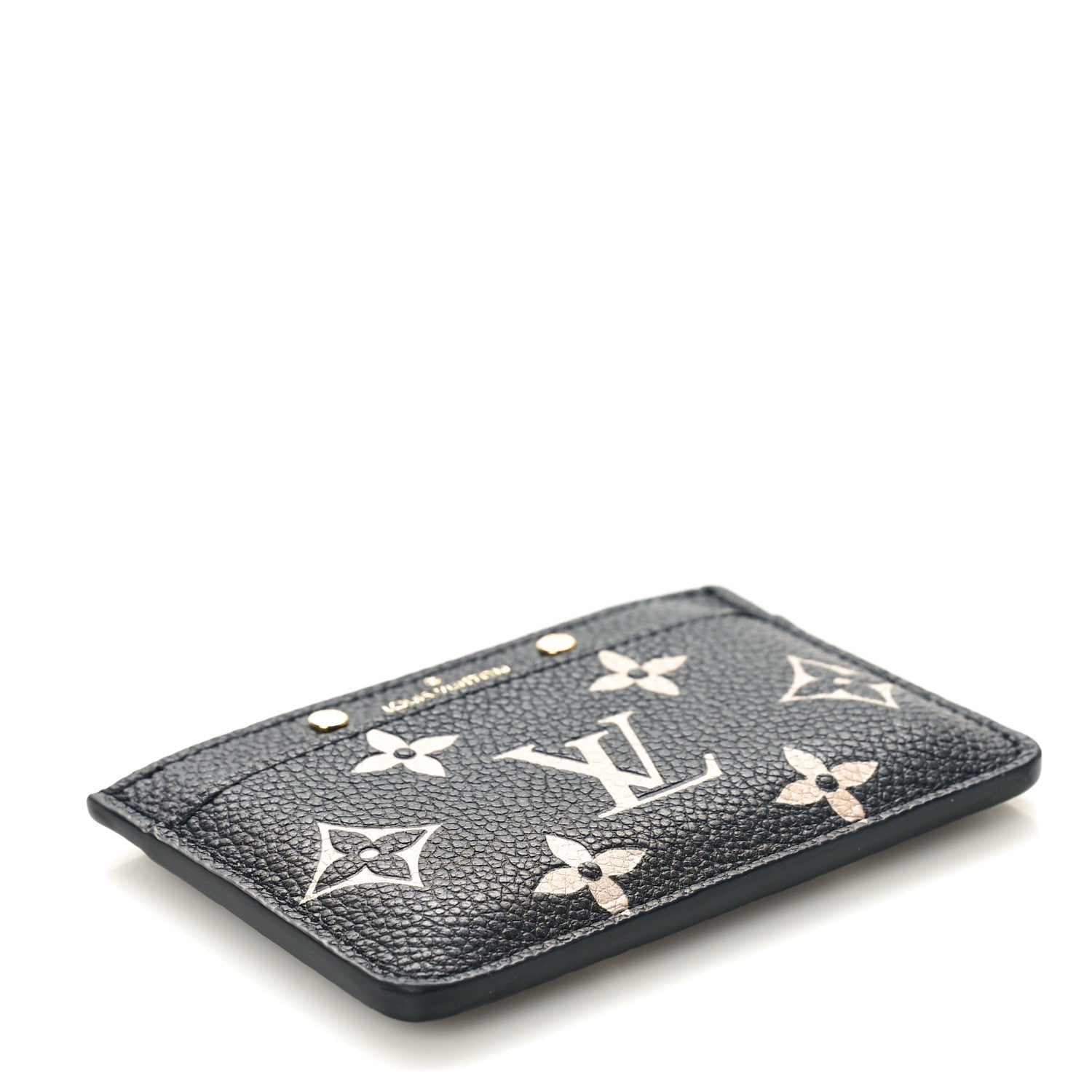 Louis Vuitton Empreinte Monogram Giant Card Holder Black Beige 4 of 8