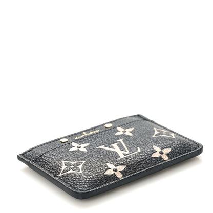Louis Vuitton Empreinte Monogram Giant Card Holder Black Beige 4 of 8