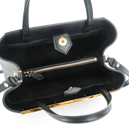 Fendi Vitello Elite Petite 2Jours Tote Black 5 of 7
