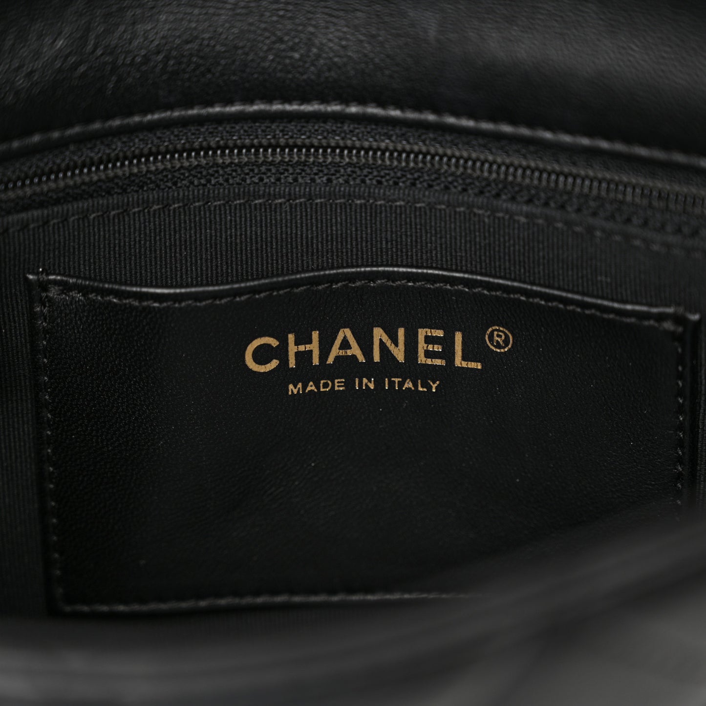 Lambskin Quilted Small Funky Town Flap Black