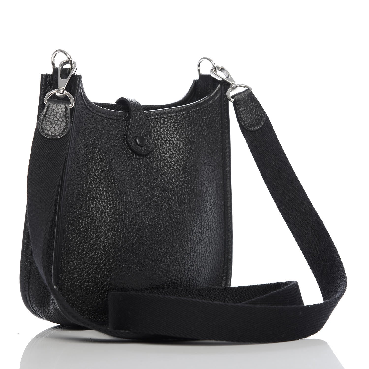Hermes Taurillon Clemence Evelyne TPM Black 3 of 10
