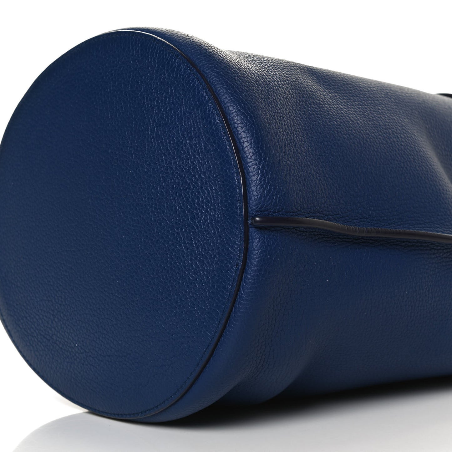 Supple Grained Calfskin Big Bag Bucket Cobalt