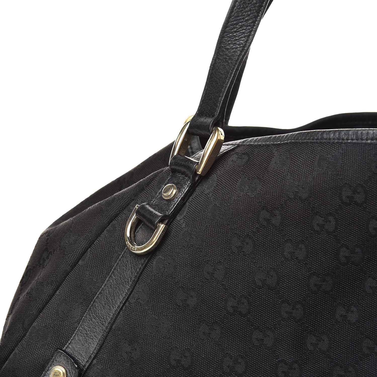 Gucci Monogram Medium Abbey Shoulder Bag Black 10 of 10