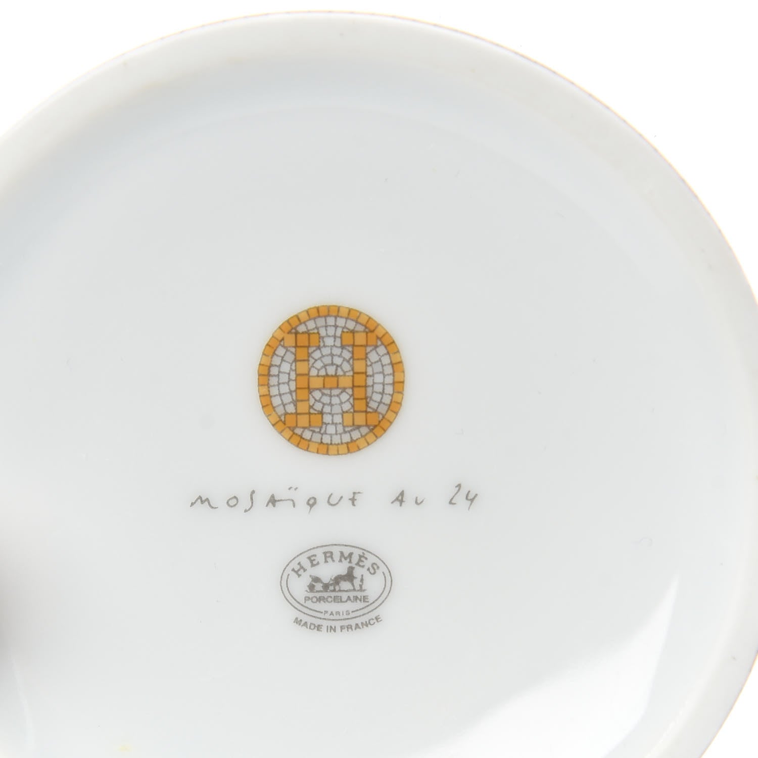 Hermes Porcelain Mosaique au 24 Mug Gold 4 of 5