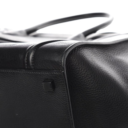 Celine Supple Calfskin Medium Phantom Luggage Black 10 of 12