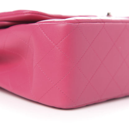 Chanel Lambskin Quilted Jumbo Double Flap Dark Pink 10 of 14