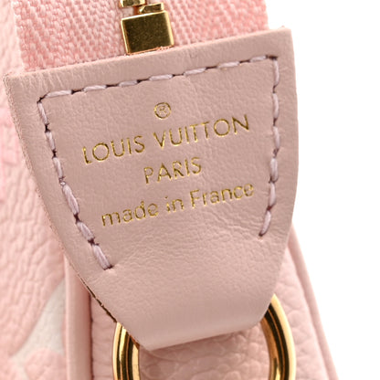 Louis Vuitton Empreinte Monogram Giant Broderies Mini Pochette Accessories Pink Creme 6 of 8