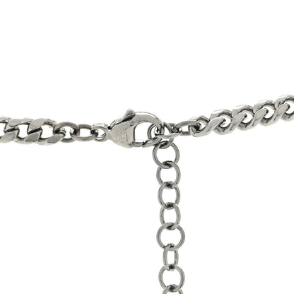 Chanel Crystal Pearl CC Star Necklace Silver 4 of 4
