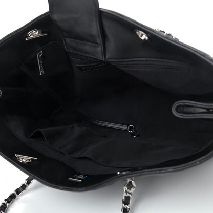 Chanel Calfskin Quilted Large Classic Shopping Tote Black 4 of 4