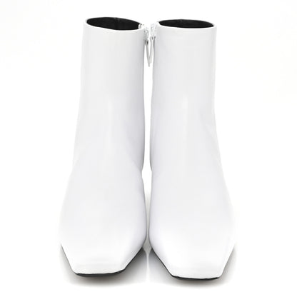 Balenciaga Sheepskin Typo Ankle Booties 39 White 3 of 10