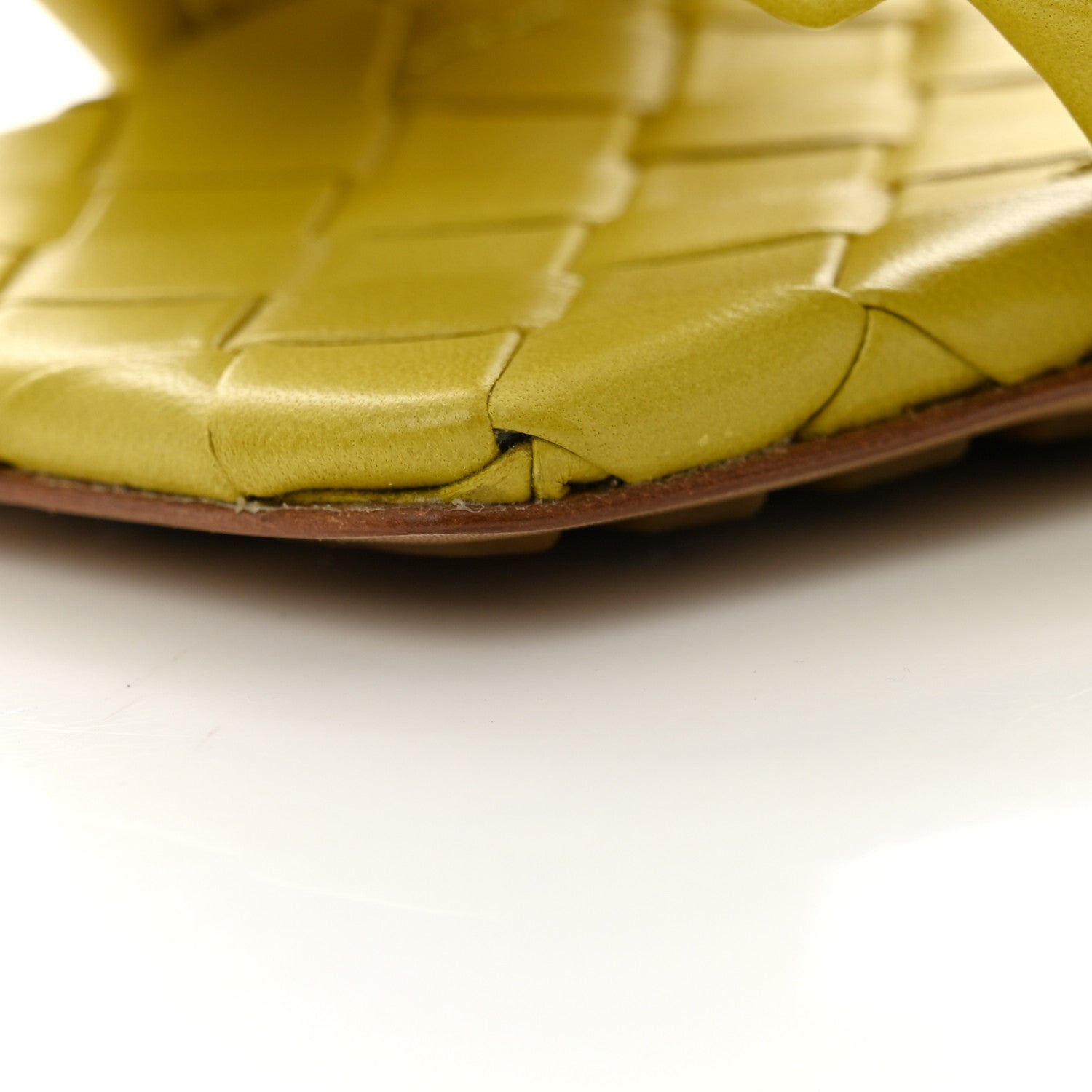 Bottega Veneta Nappa Maxi Intrecciato Lido 90mm Mule Sandals 35 Acid 9 of 11