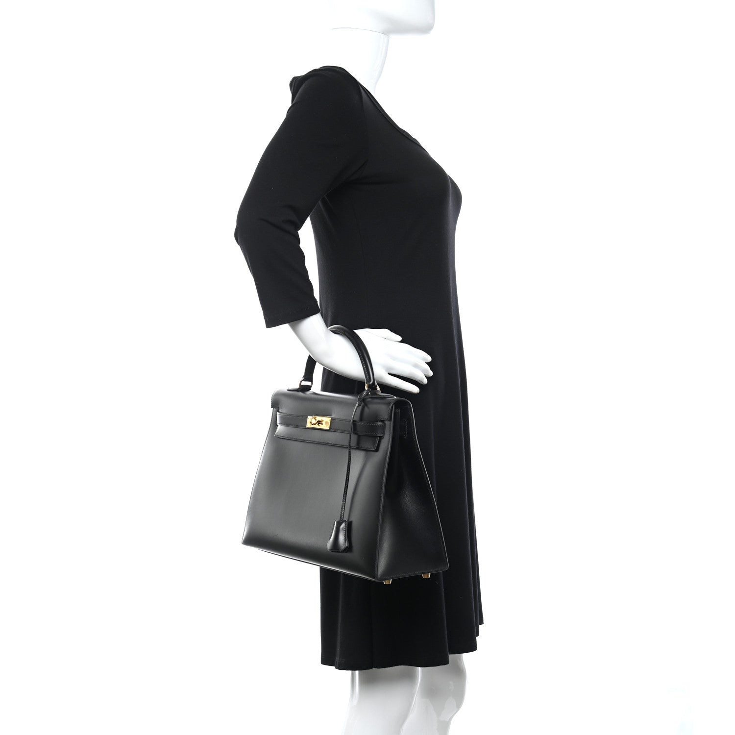 Hermes Box Kelly Sellier 32 Black 3 of 15