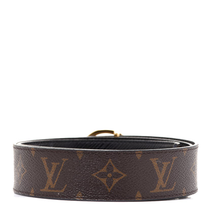 Louis Vuitton Monogram Epi 35mm LV Circle Reversible Belt 80 32 Black 2 of 4