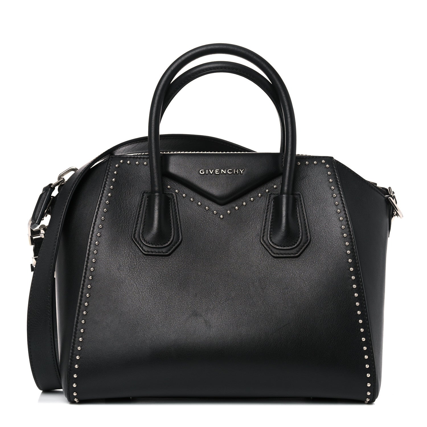 Givenchy Calfskin Small Studded Antigona Black 1 of 12