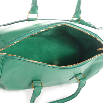 Saint Laurent Calfskin Leather Classic Duffle 6 Green 5 of 8