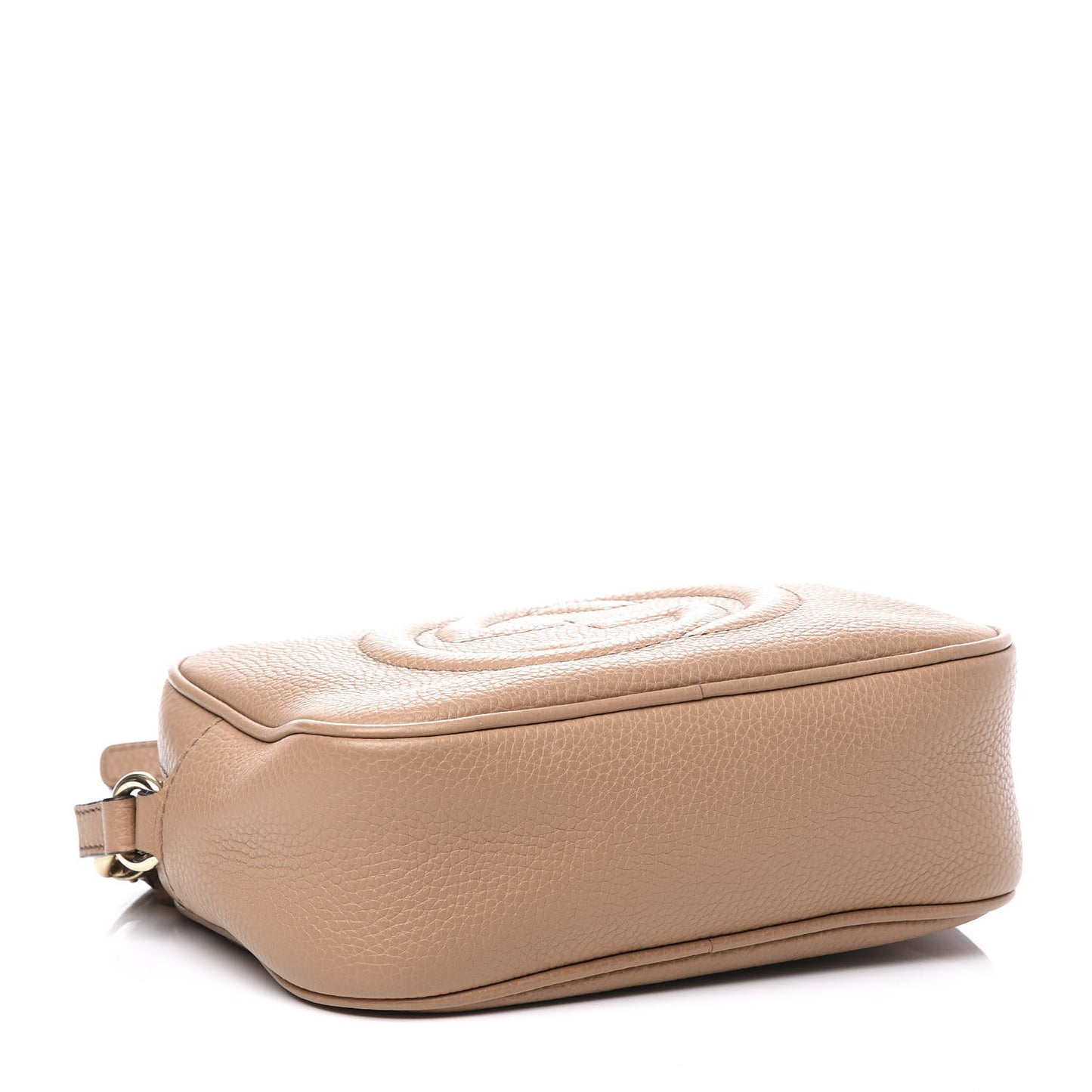 Pebbled Calfskin Small Soho Disco Bag Camelia