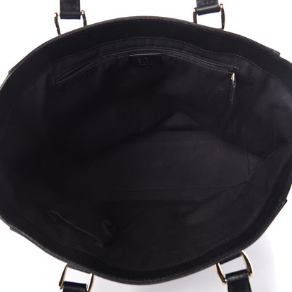 Gucci Monogram Crest Tote Green Black 5 of 13