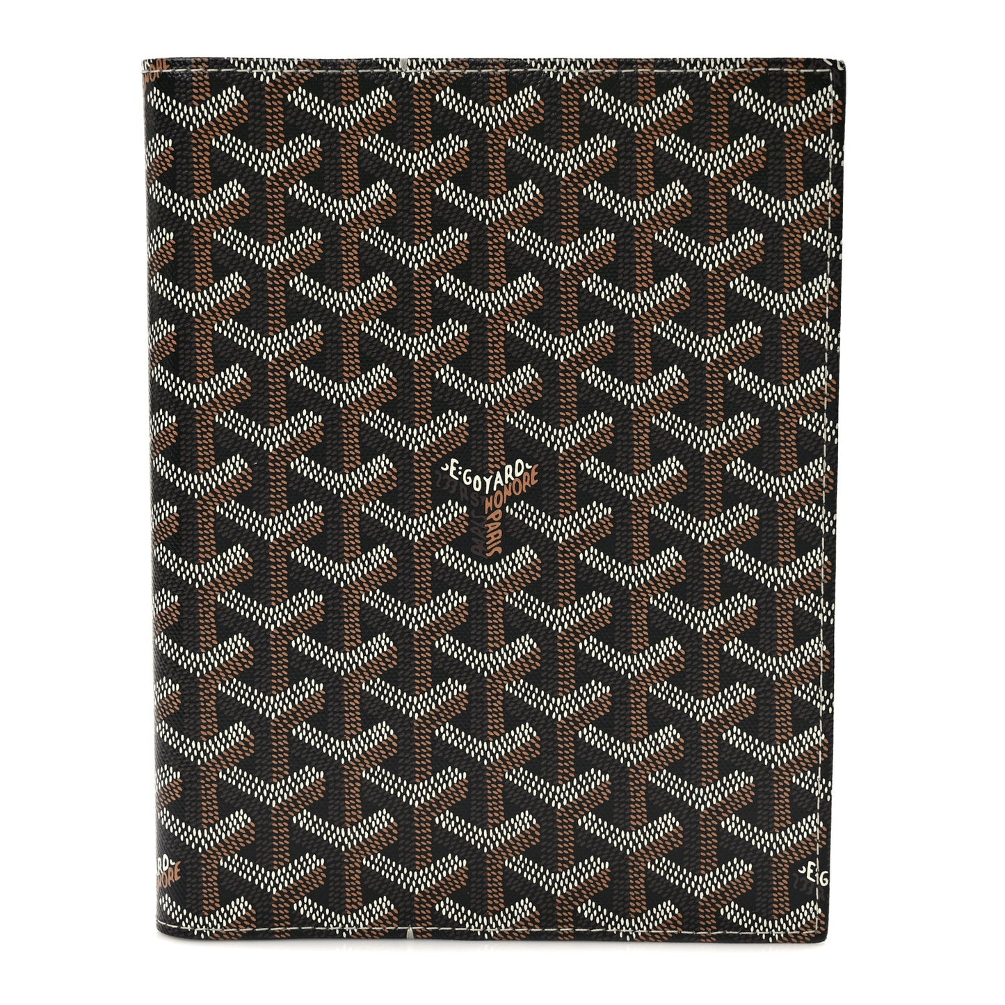 Goyardine Agenda Cover Black Gold