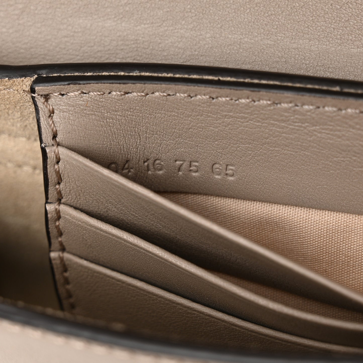 Suede Calfskin Mini Faye Shoulder Bag Motty Grey