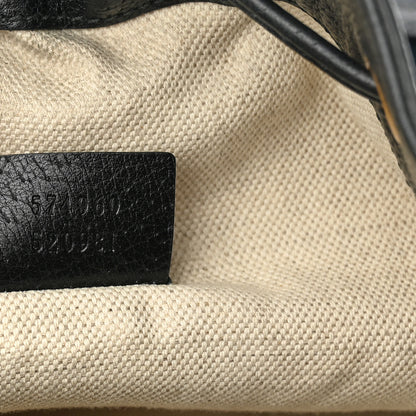 Gucci Velvet GG Monogram Web Bucket Bag Blue Beige 7 of 13