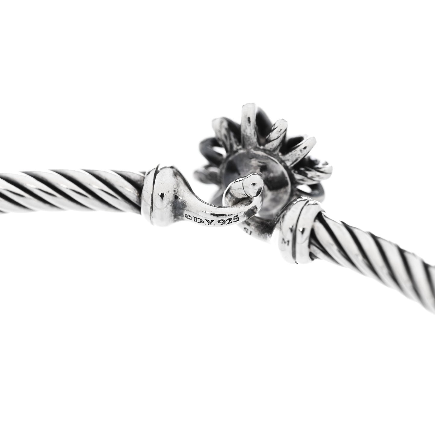 Sterling Silver Diamond Starburst Bracelet