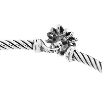 David Yurman Sterling Silver Diamond Starburst Bracelet 4 of 4
