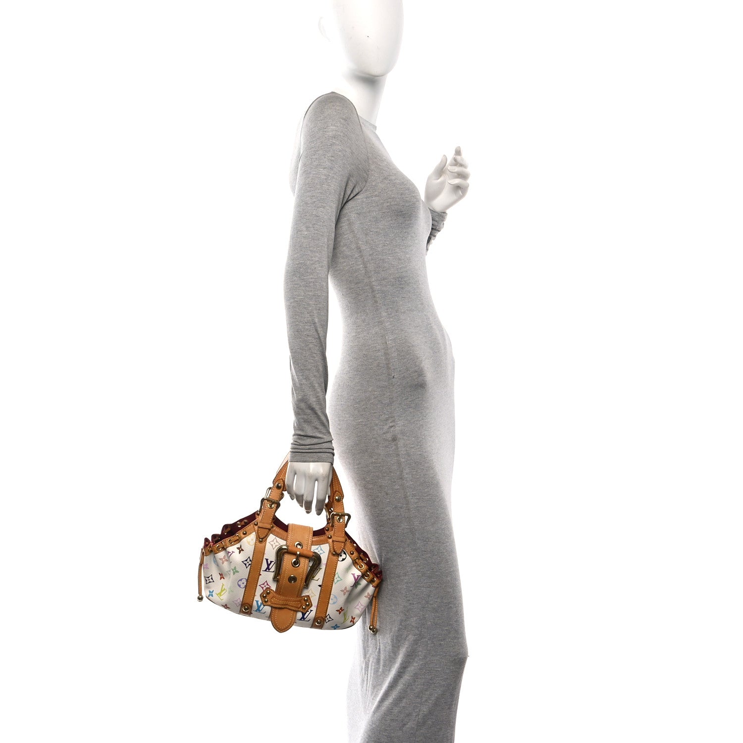 Louis Vuitton Monogram Multicolor Theda GM White 2 of 9