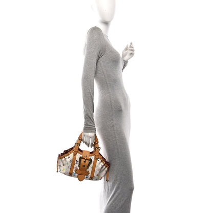 Louis Vuitton Monogram Multicolor Theda GM White 2 of 9