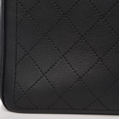 Chanel Bullskin Stitched Bi-Color Medium Shopping Tote Black 9 of 9