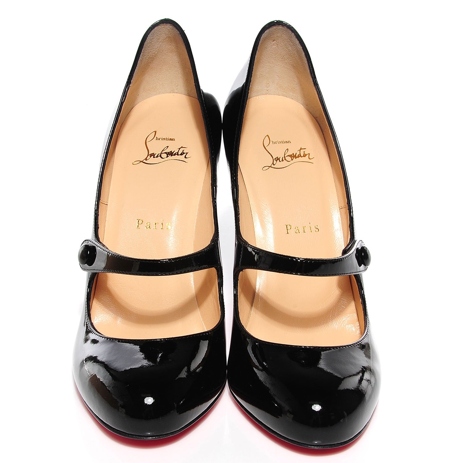 Christian Louboutin Patent Charleen 100 Pumps 39.5 Black 2 of 7