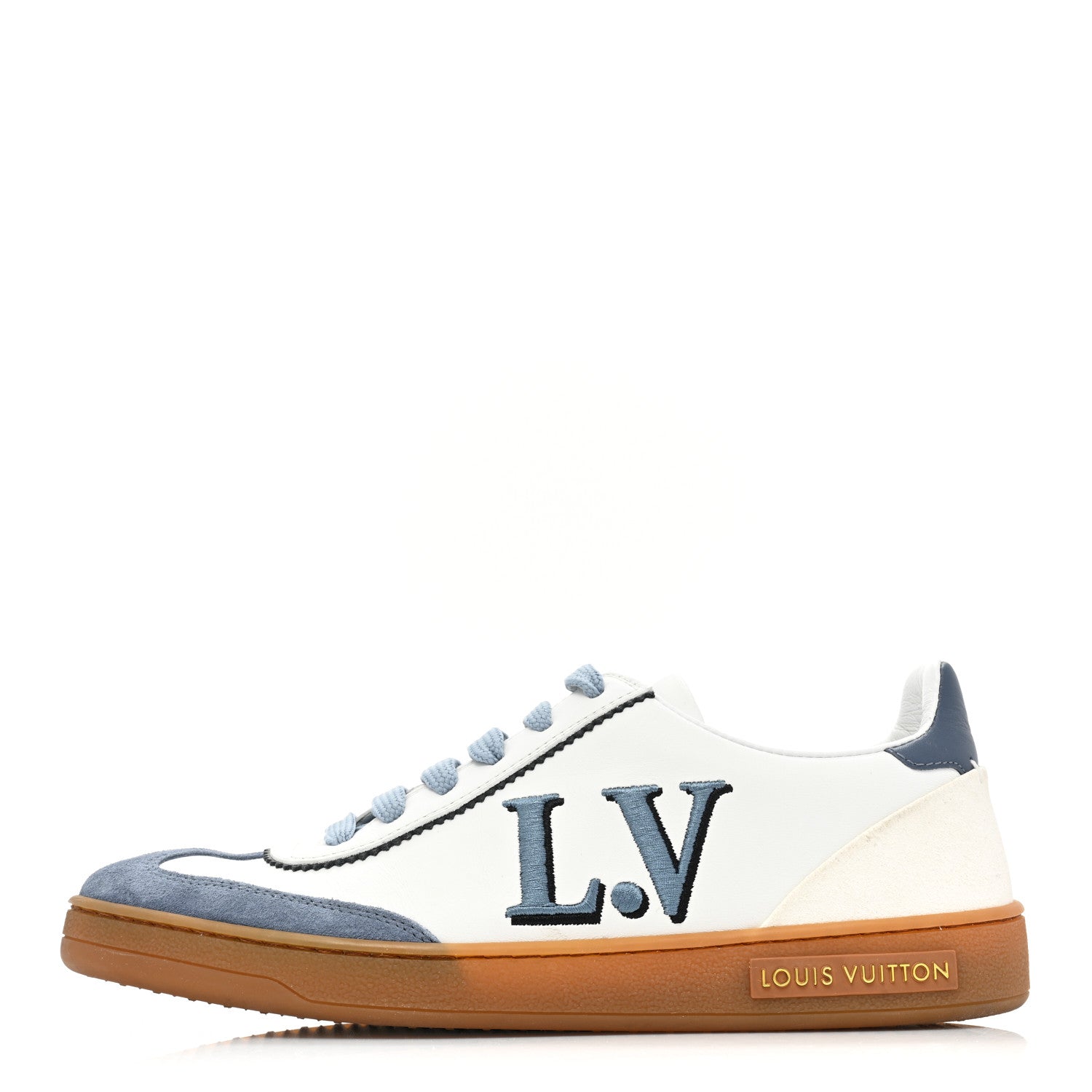 Louis Vuitton Calfskin Frontrow Sneakers 35.5 Blue 1 of 10