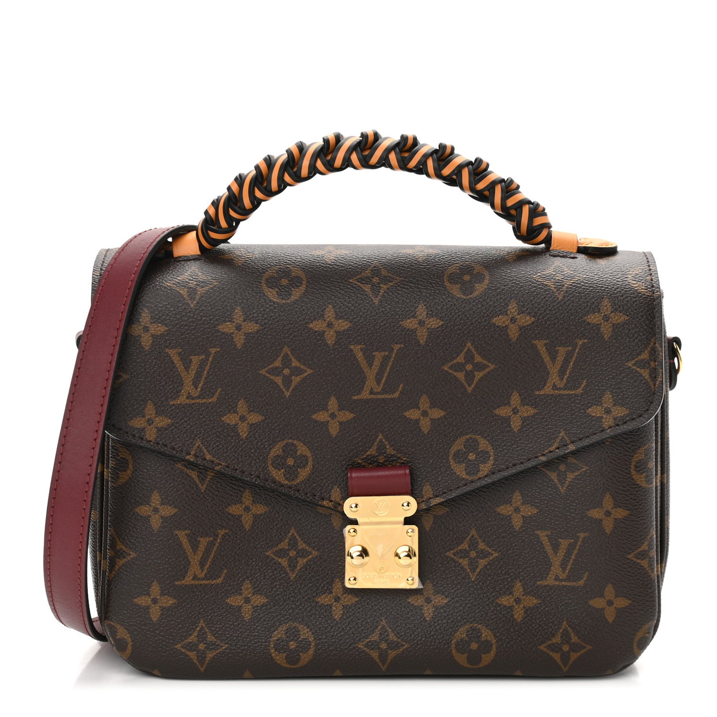 Monogram Braided Pochette Metis Safran