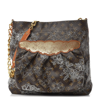 Louis Vuitton Monogram Dentelle Fersen Silver 1 of 8
