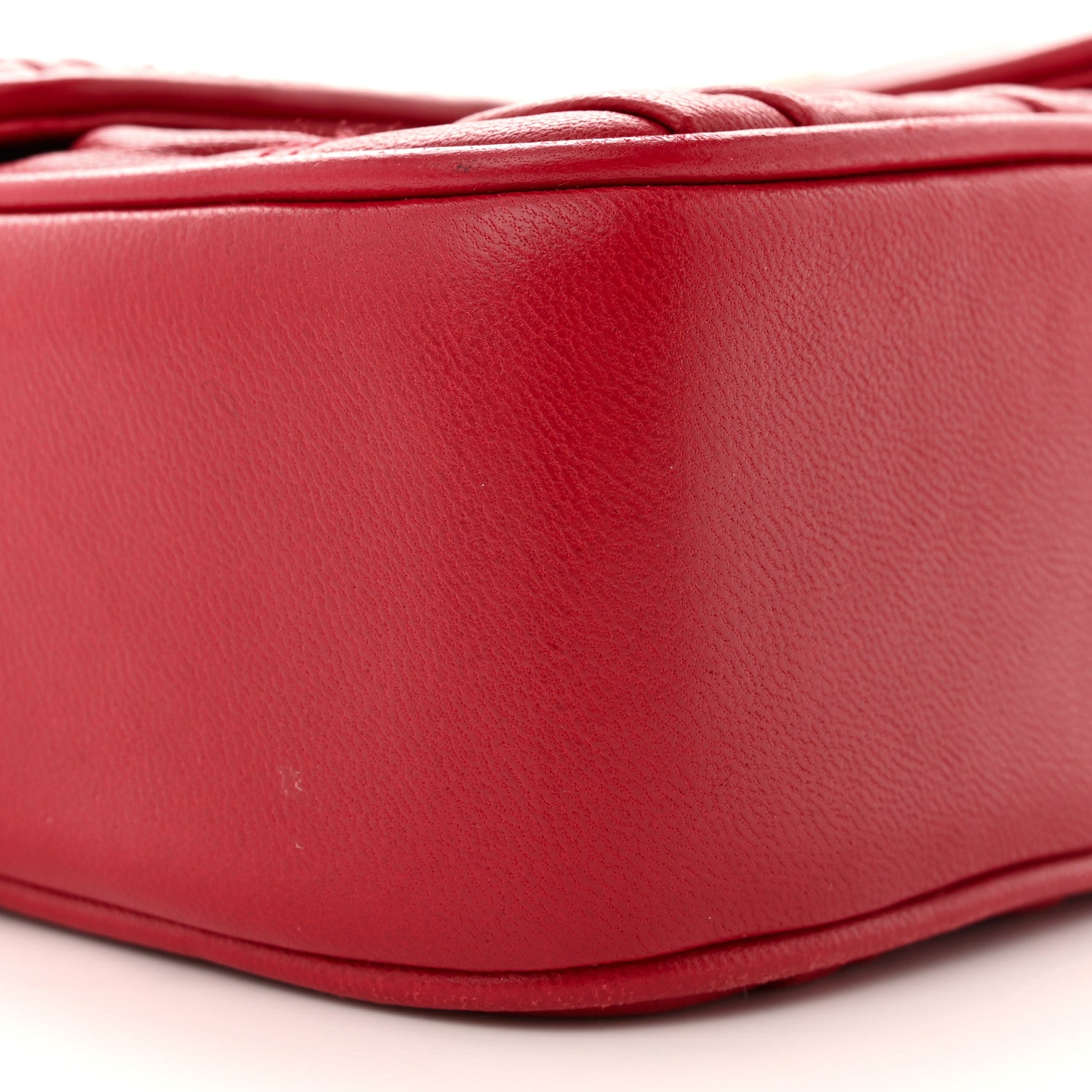 Prada Nappa Gaufre Small Chain Flap Shoulder Bag Fuoco 8 of 14