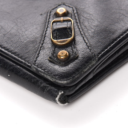 Balenciaga Chevre Classic Hardware Classic Hardware Money Wallet Black 8 of 10