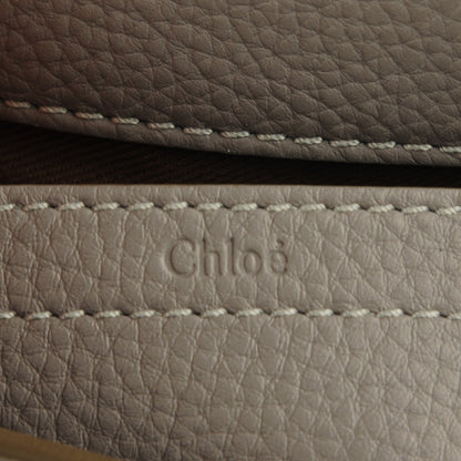 Chloe Calfskin Medium Marcie Round Crossbody Bag Cashmere Grey 7 of 9