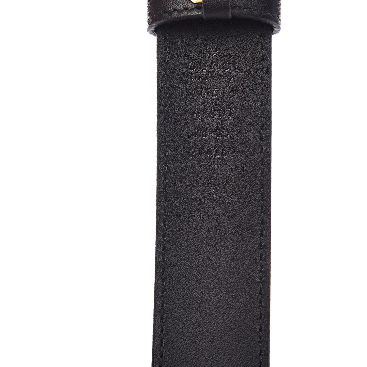 Calfskin Double G 30mm Belt 75 30 Black