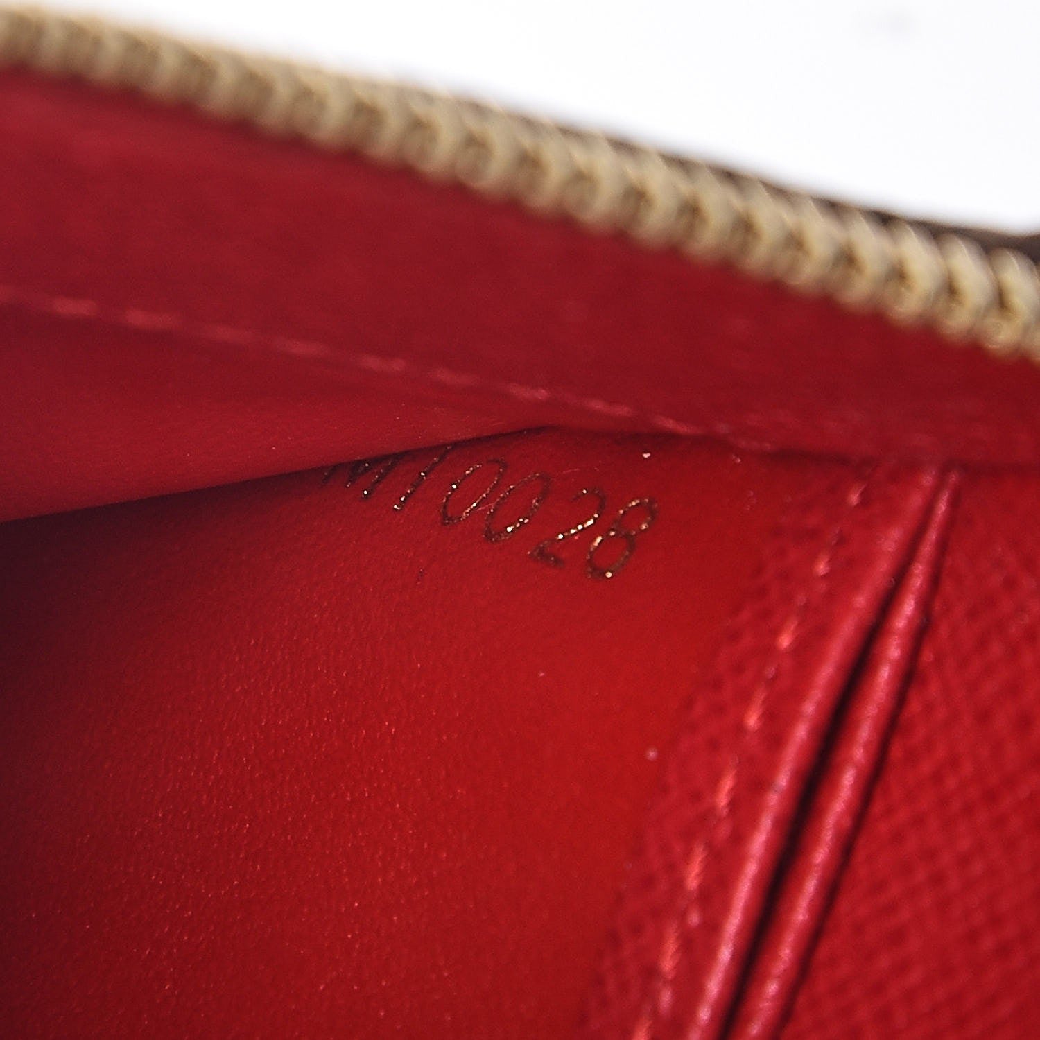 Louis Vuitton Damier Ebene Complice Trunks and Bags Wallet Red 7 of 8